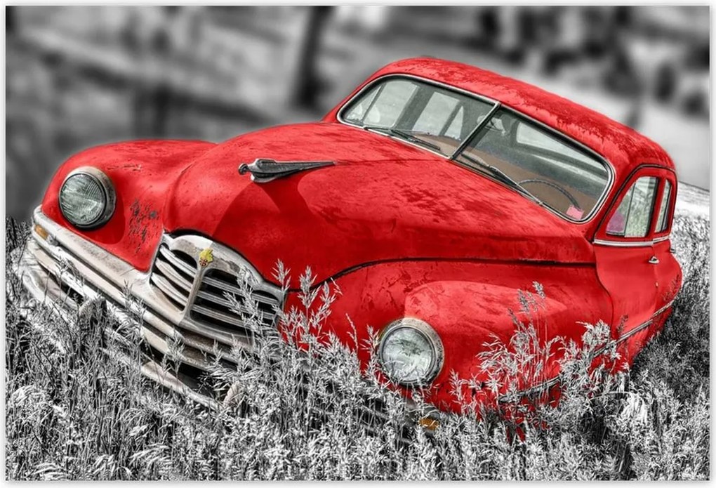 Fotótapéták 200x135 Piros régi autó