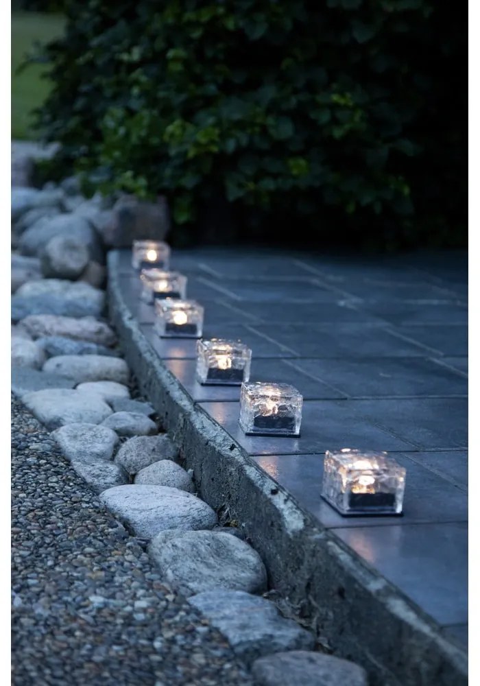 Napelemes kültéri LED gyertya szett 3 db-os (magasság 5,5 cm) Icecube – Star Trading