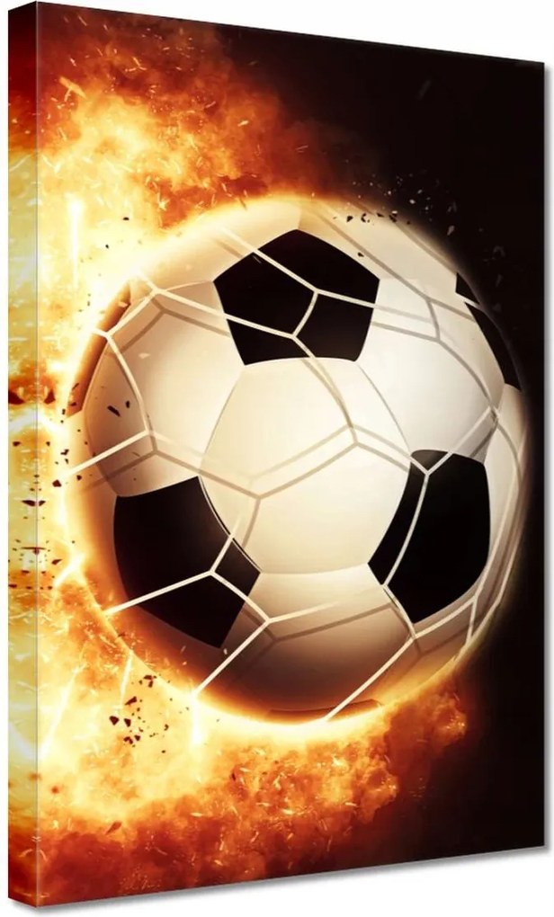 Vászonkép 20x30 Labda a tűzben Lángok