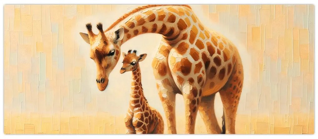 Kép - Zsiráfok (120x50 cm)