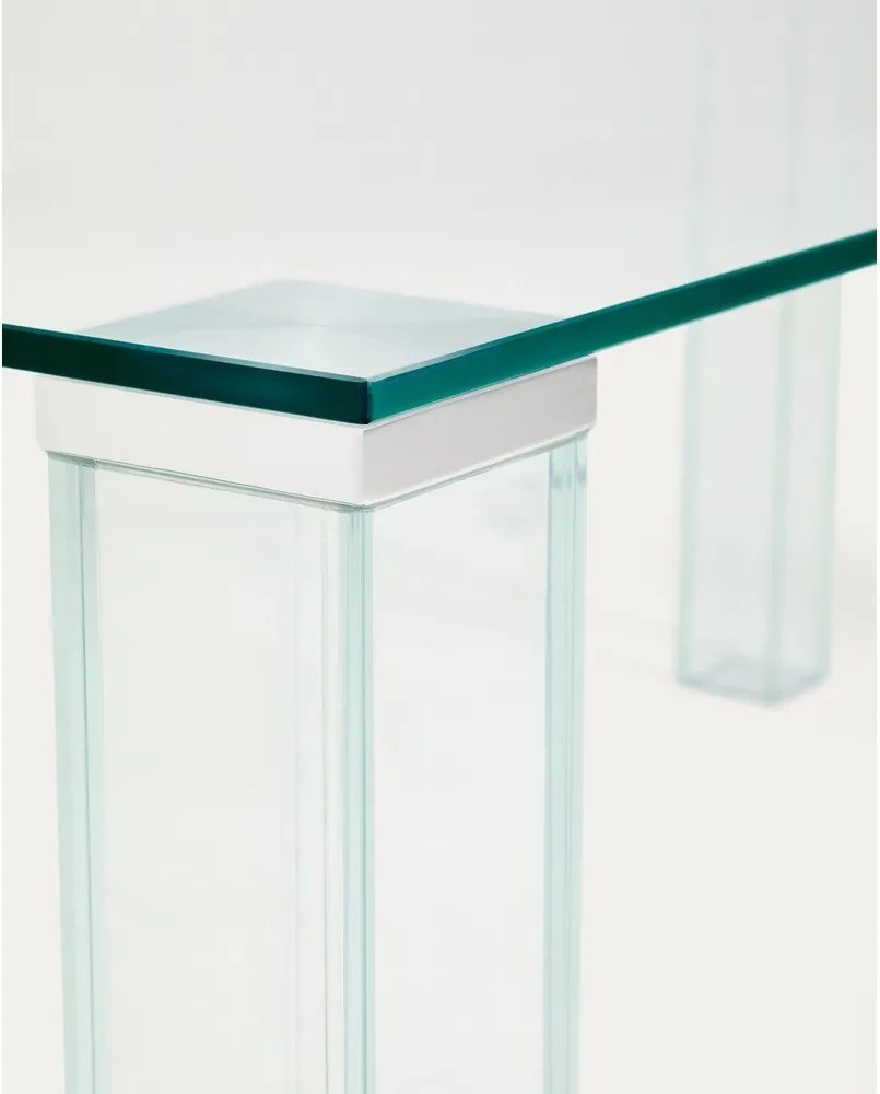 Üveg étkezőasztal 90x160 cm Adularia – Kave Home