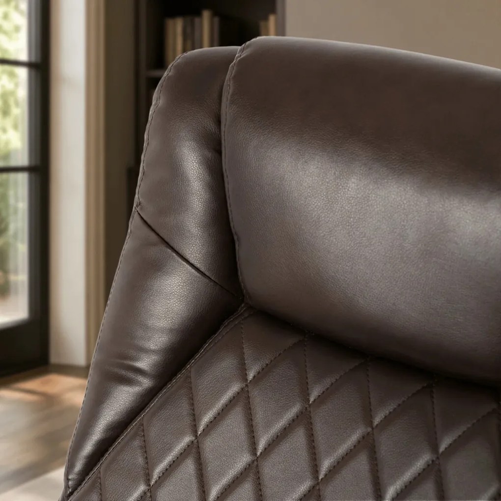 GIORGIO forgó masszázsfotel, barna