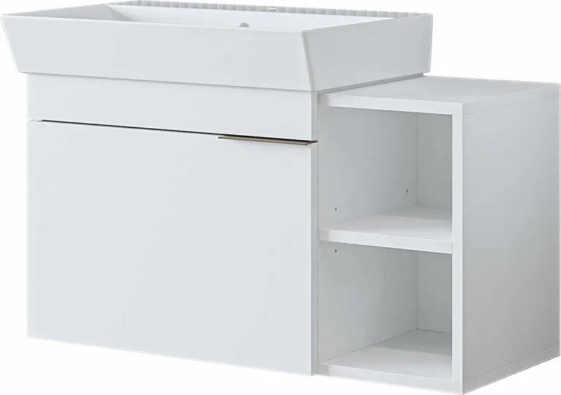 Likya mosdószekrény, fehér, 82 cm