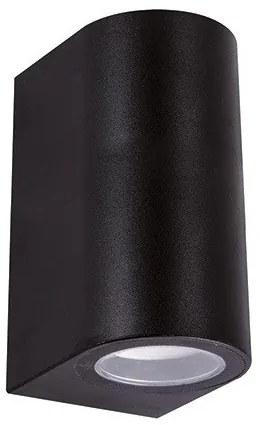 Strühm Gamp C 150x68 mm fekete két irányba világító oldalfali lámpa GU-10-es foglalattal