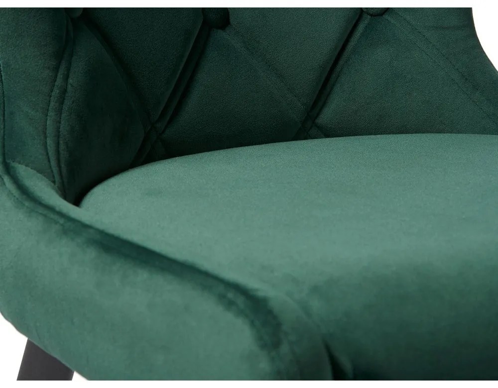 Zöld bársony étkezőszék Granby – Unique Furniture