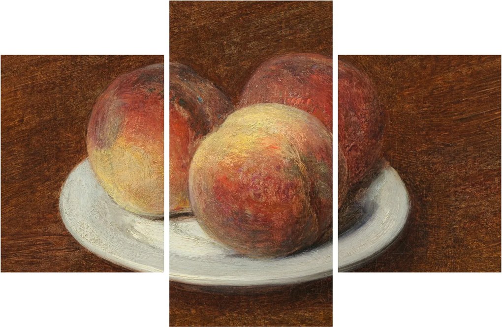 Kép - Henri Fantin-Latour, Three Peaches on a Plate, reprodukciók (90x60 cm)