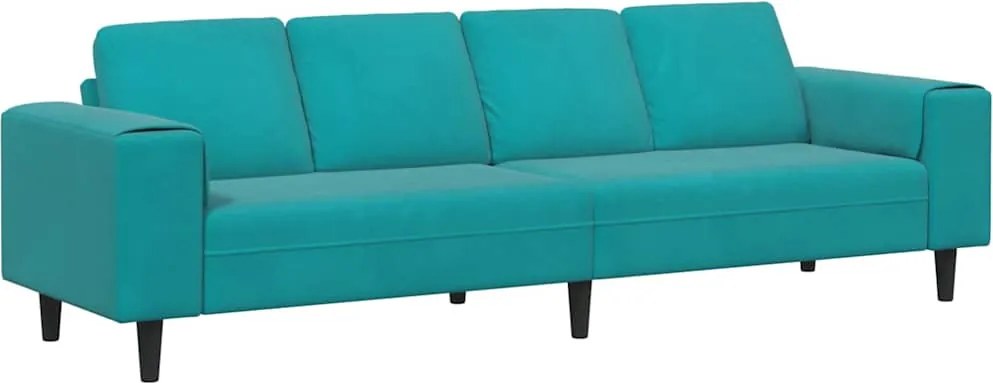 vidaXL Nappali Kanapé Türkiz 250 x 188 x 76 cm