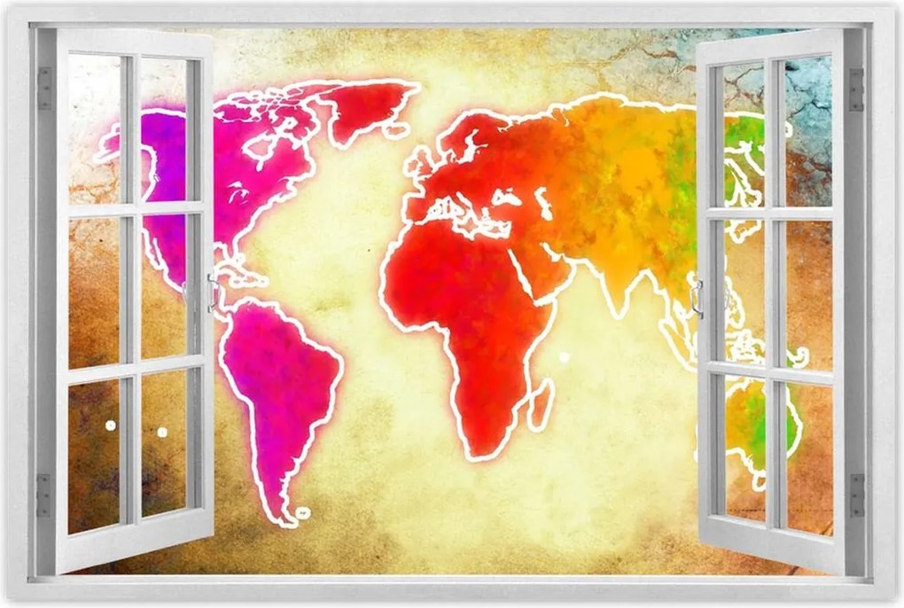 Poszterek 60x40 Világtérkép