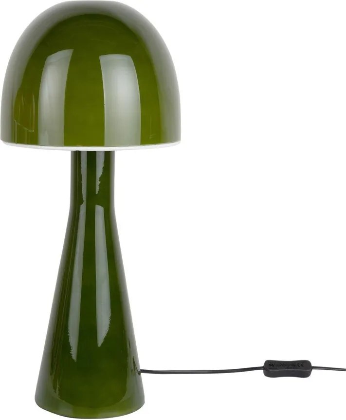 Sötétzöld asztali lámpa üveg búrával (magasság 45 cm) Bombin – Leitmotiv