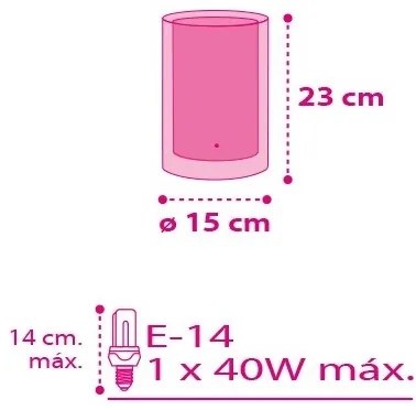 Dalber 41181 - Asztali lámpa CUORE 1xE14/40W/230V