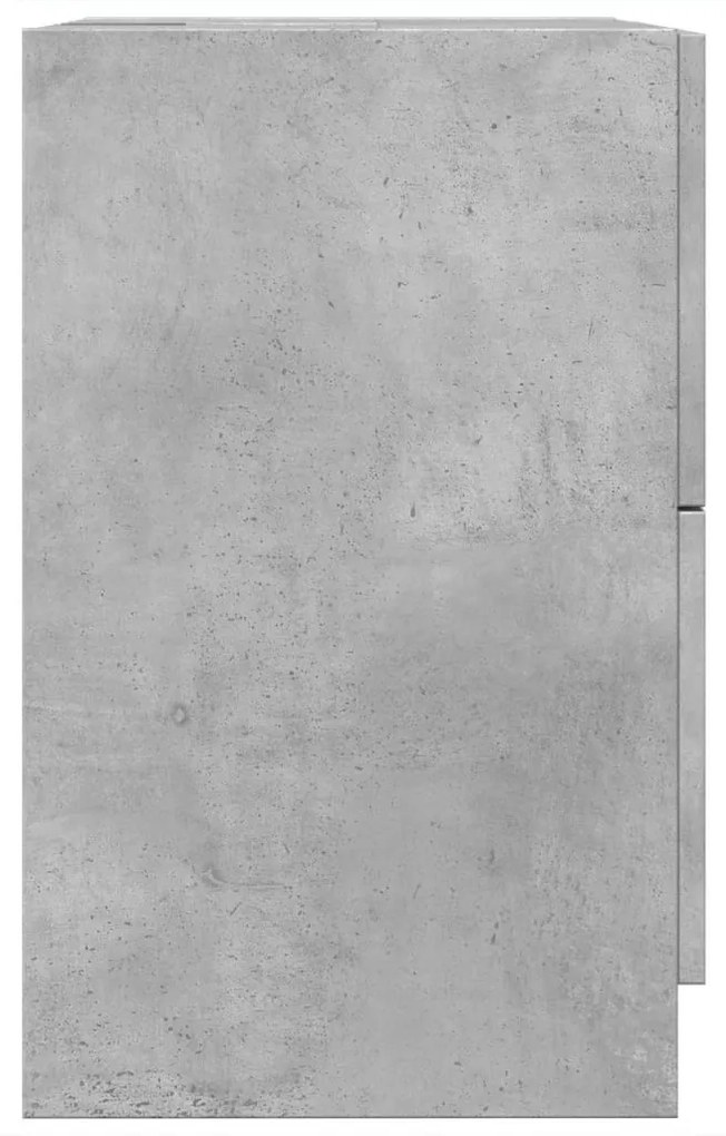betonszürke szerelt fa mosdószekrény 40 x 37 x 59 cm