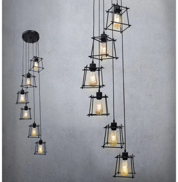 Csillár zsinóron RYGA 6xE27/20W/230V