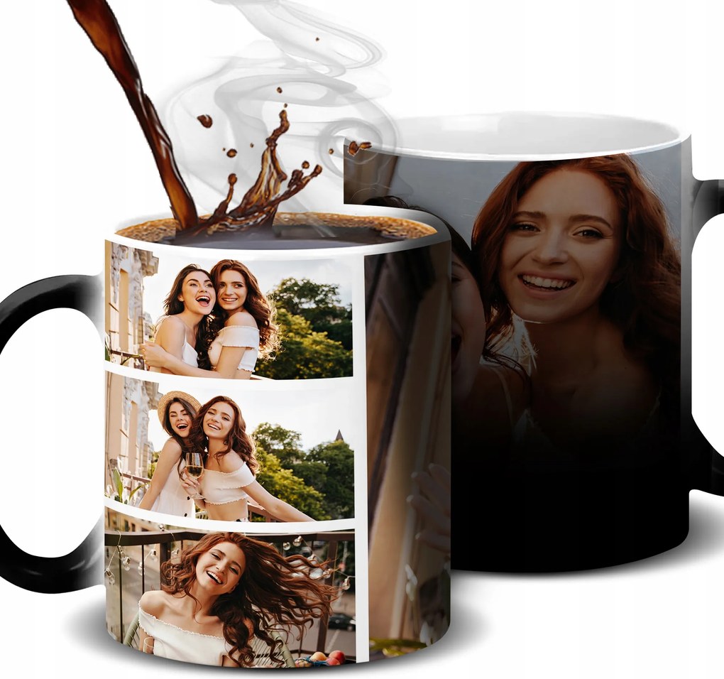 Mágikus bögre 330ml saját fotóval Az Ön projektje Szöveg Grafika Kreator