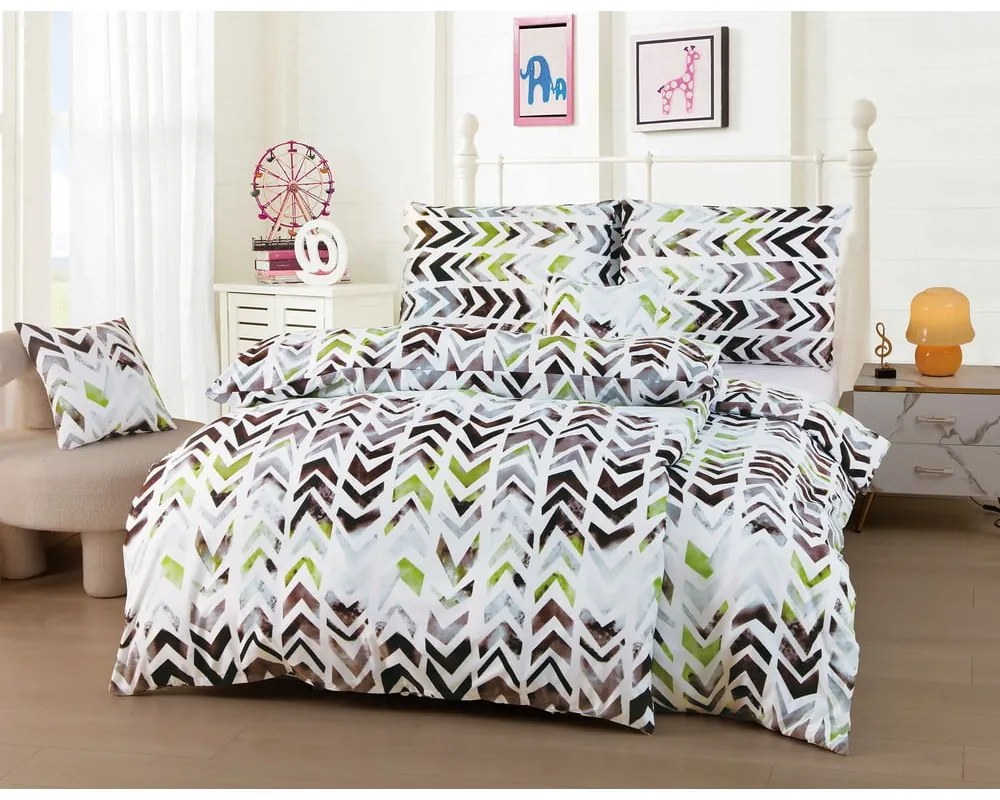 Egyszemélyes hatrészes mikroszatén ágyneműhuzat 140x200 cm Madison – JAHU collections