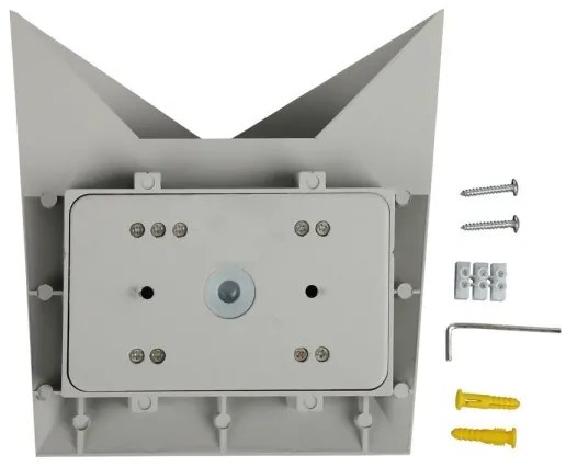 LED Kültéri fali lámpa LED/5W/230V 4000K IP65 szürke