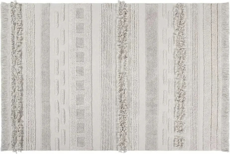 Lorena Canals Pamut szőnyeg Air Dune White 140x200 cm mosható