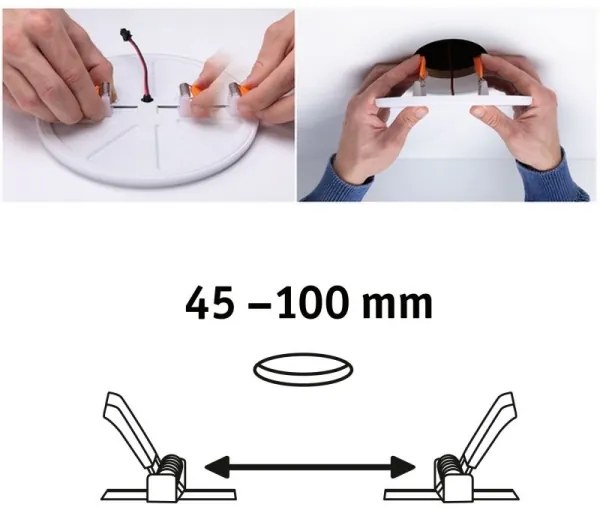 Paulmann 92388 - LED/8,5W IP44 Fürdőszobai beépíthetó lámpa VARIFIT 230V