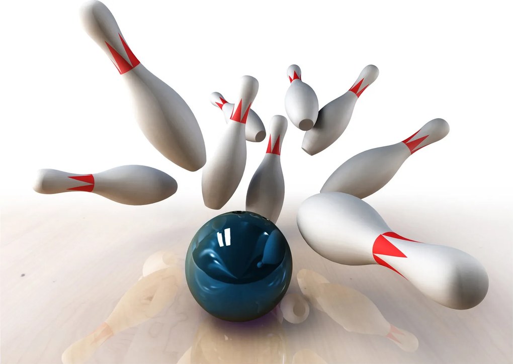 Kép - bowling (üvegen) (70x50 cm)