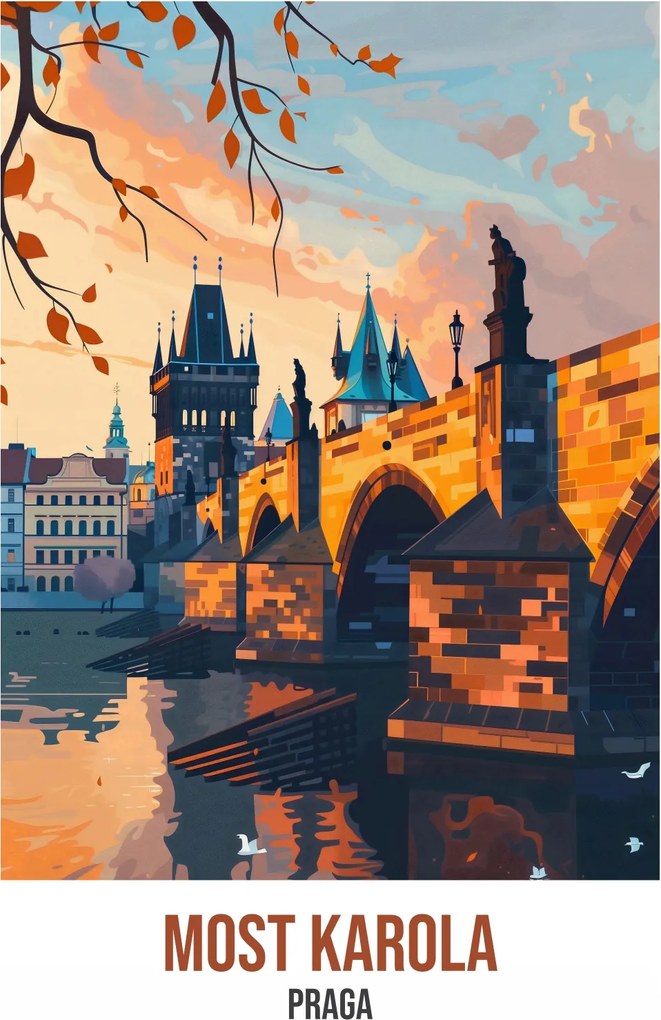 Poszter 61x91,5cm Károly híd