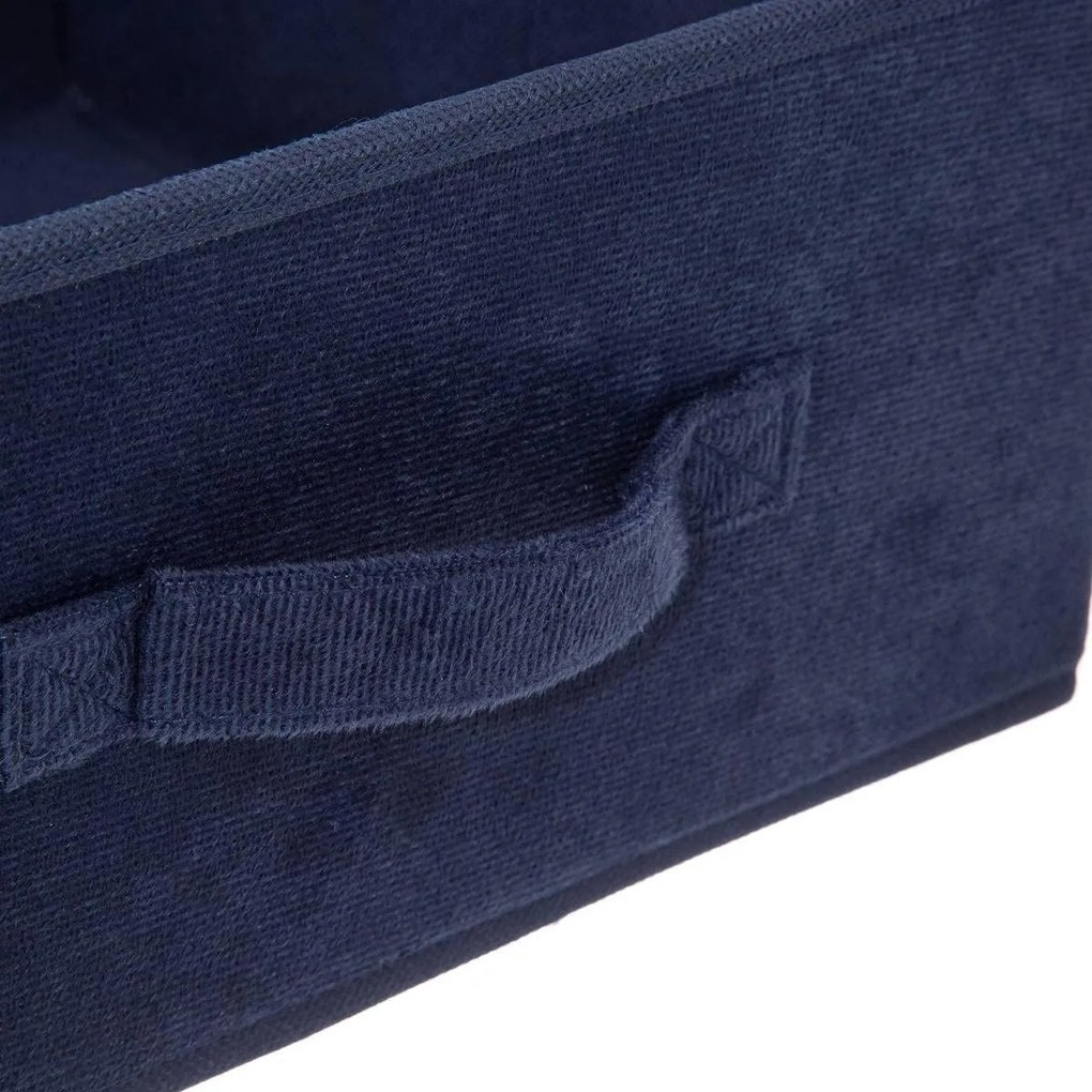 Textil tárolódoboz CUBIT 31x31 cm, kék