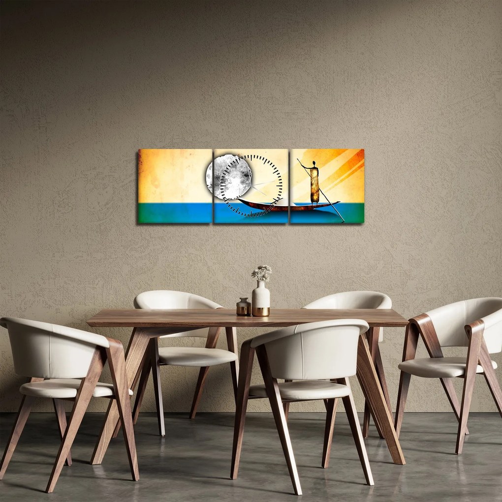 Festés - Ősi festészet (órával) (90x30 cm)