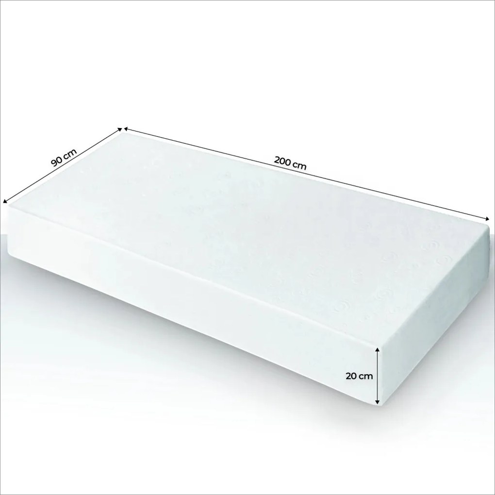 Materac Kieszeniowy 90x200 cm HAVANA 7 STREF KOKOS