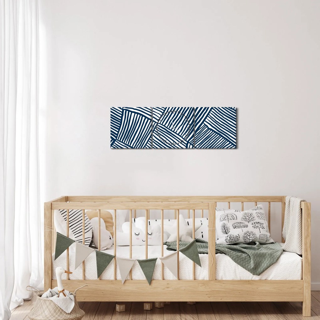 Kép - 3D vonal (órával) (90x30 cm)