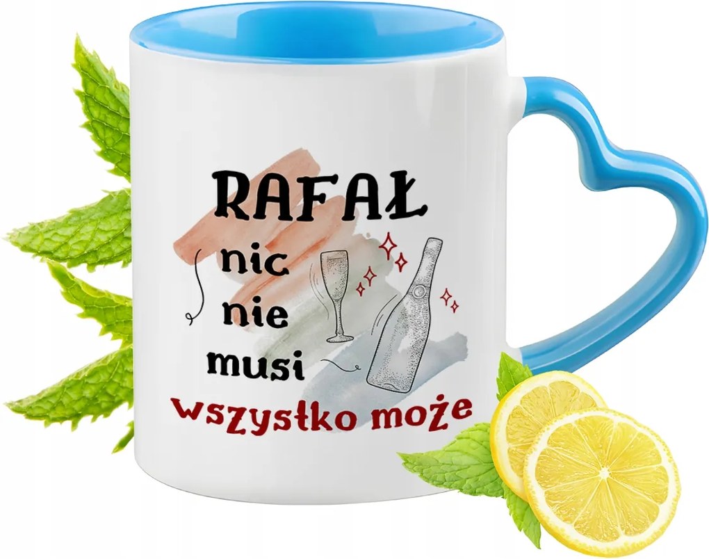 Raffaelnek Kék Bögre Szív Alakú Füllel Ajándék