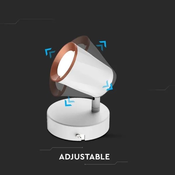 LED fali spotlámpa LED/5W/230V 3000K fehér