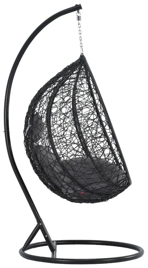 Noela sötétszürke műrattan függőfotel - Bonami Selection