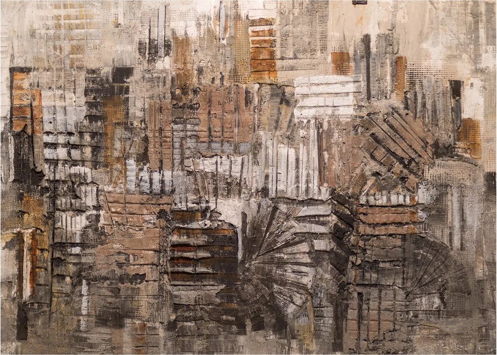 Kép - absztrakció barna tónusokkal (70x50 cm)