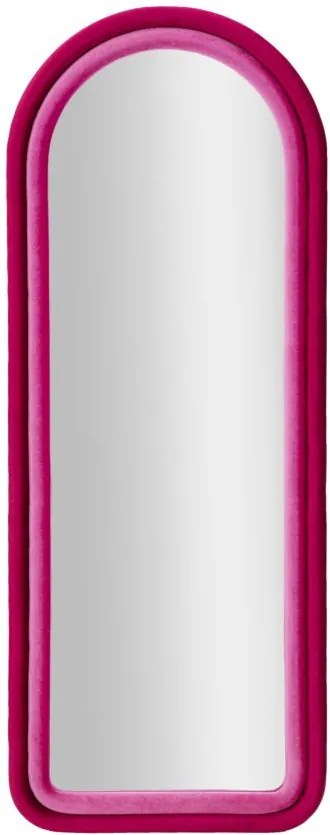 Fali tükör cloe fuxia bársony 60x4x160cm