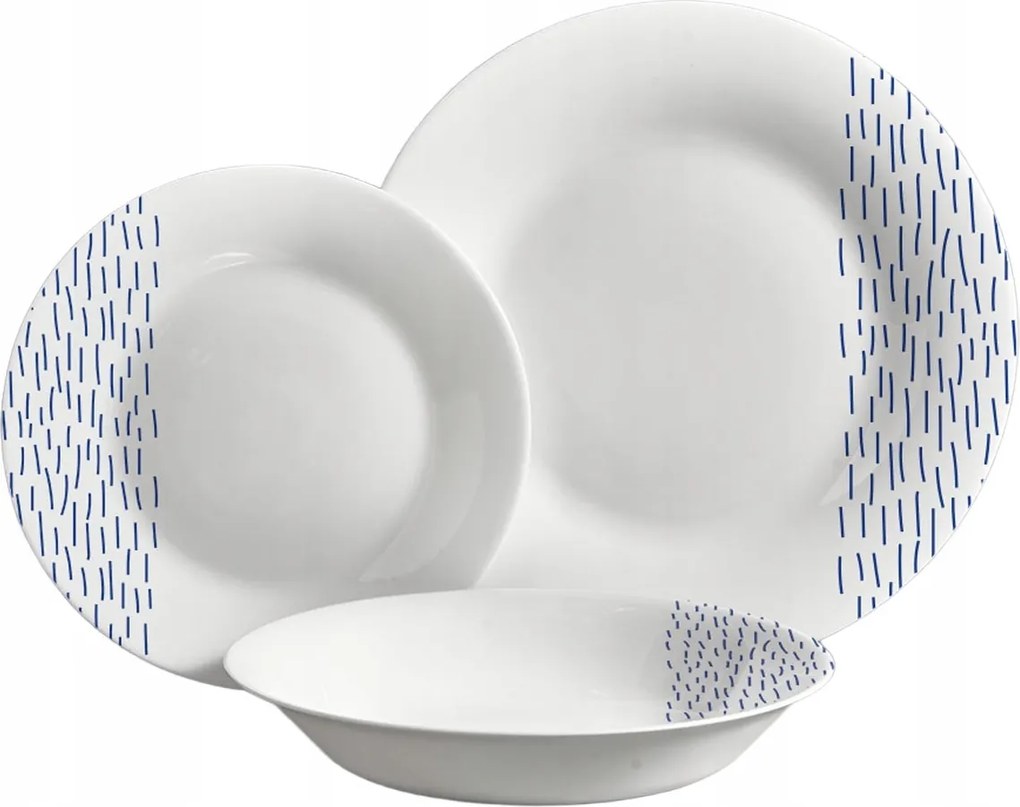 Étkészlet Tányérkészlet 18 Db-os Étkezőkészlet Szett 6 Személyes