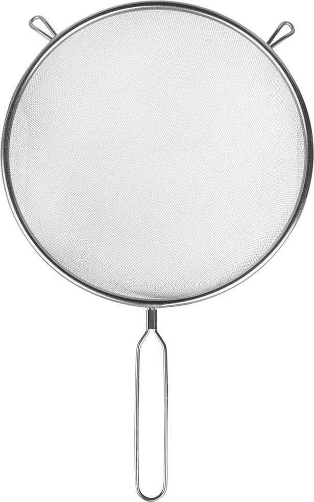 Konyhai Szűrő Cédrusfa Acél Lisztszűrő Nagy 22 CM