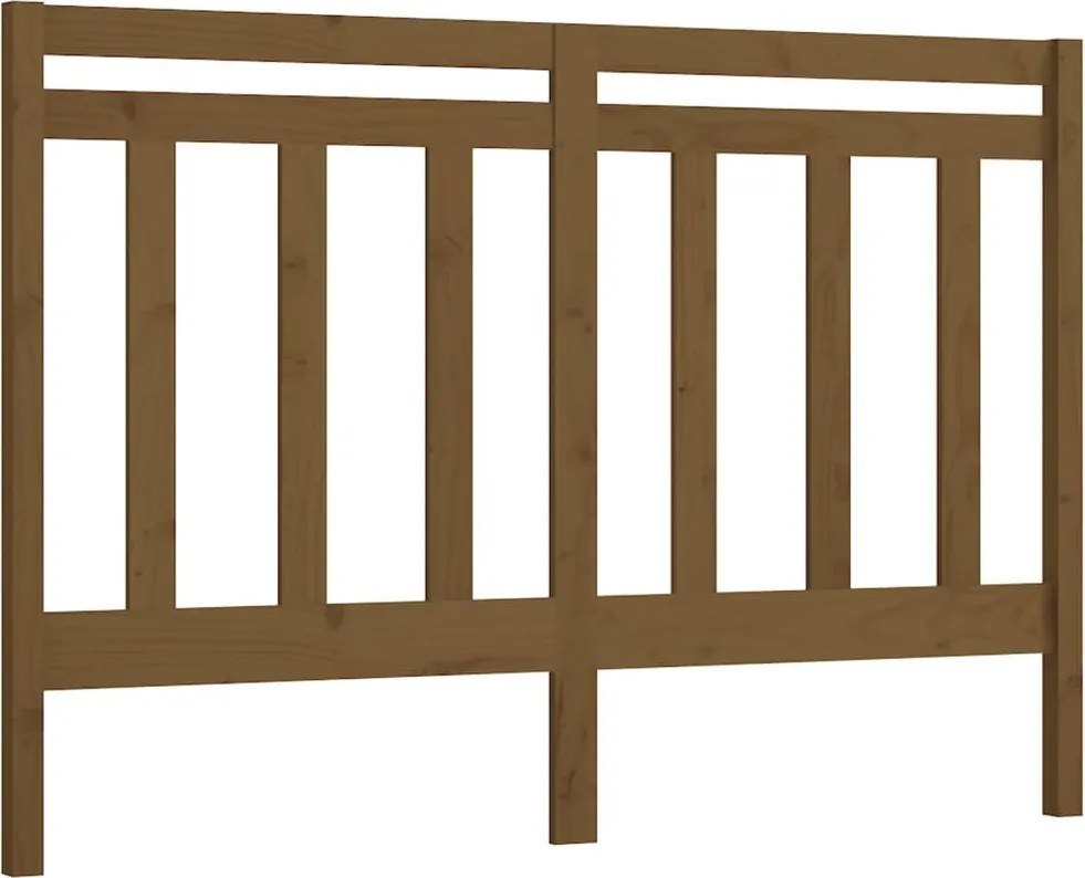 vidaXL mézbarna tömör fenyőfa ágyfejtámla 166 x 4 x 100 cm