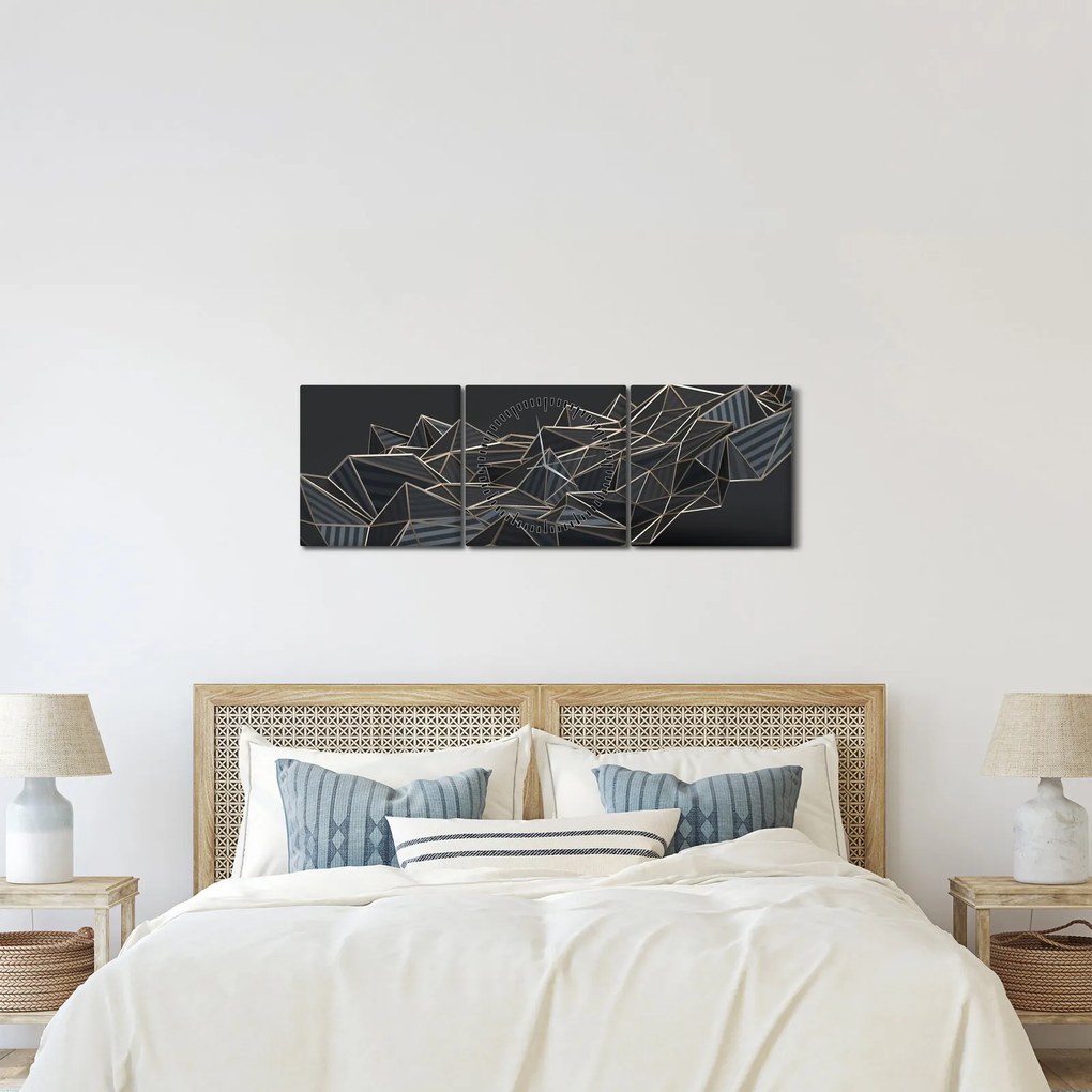 Az absztrakció képe (órával) (90x30 cm)