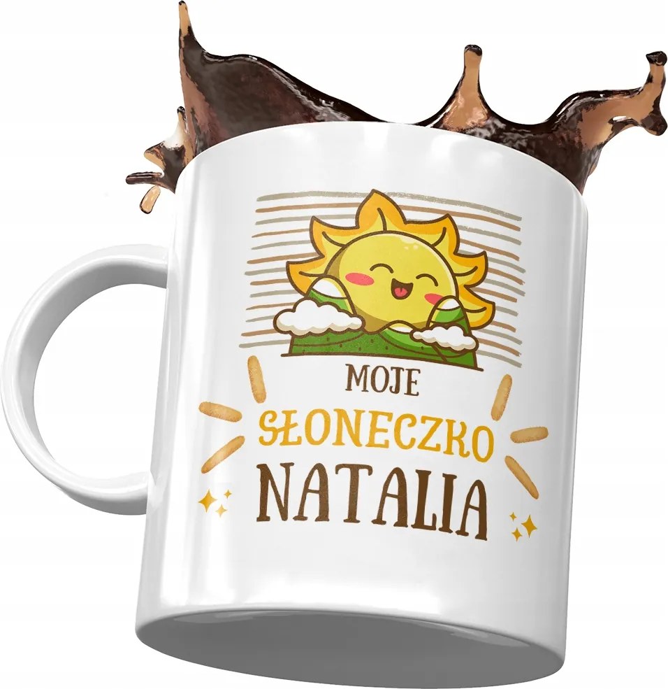 Natalia Születésnapi Bögre Névnapi Ajándék Nyomtatott Fotóval