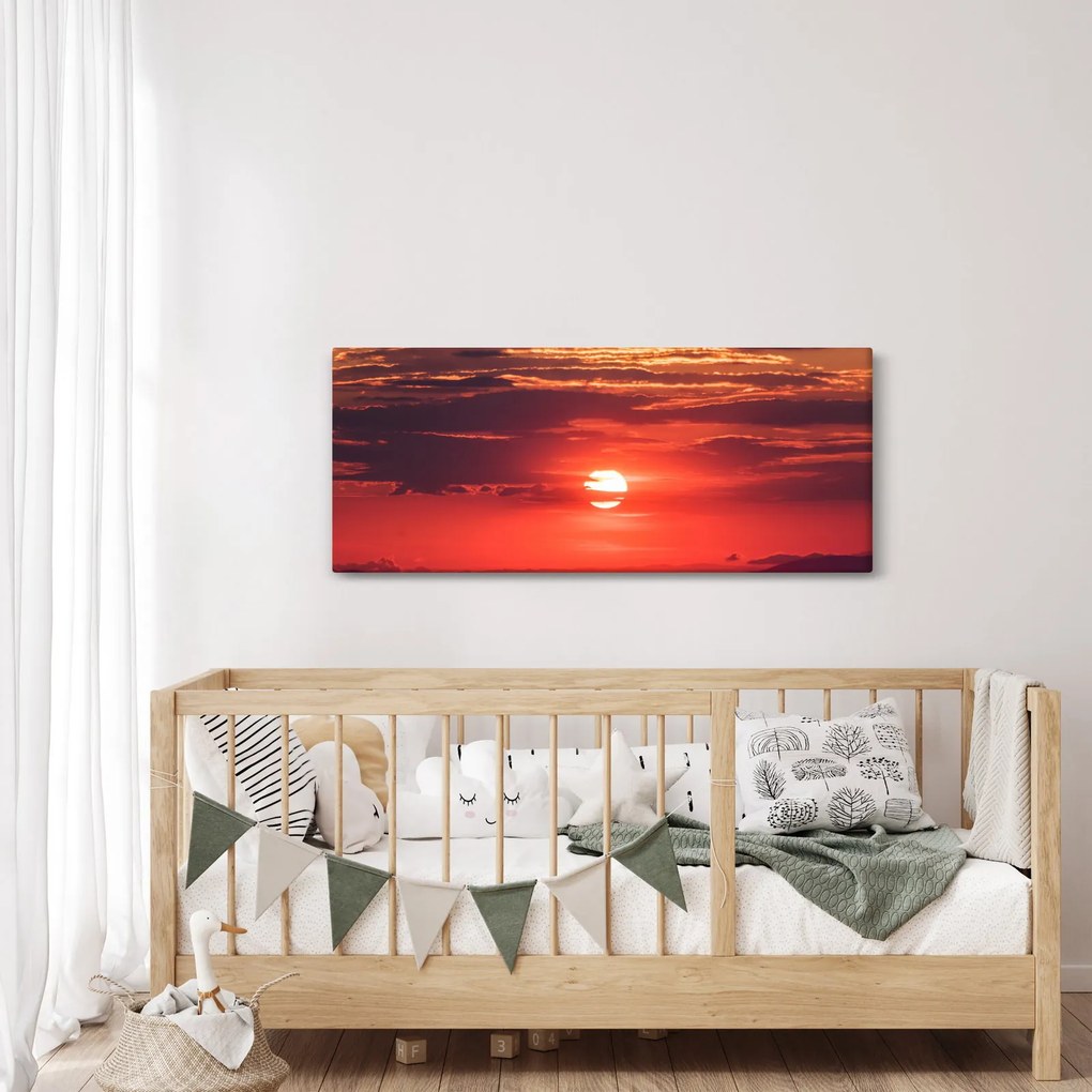 Színes nap képe (120x50 cm)