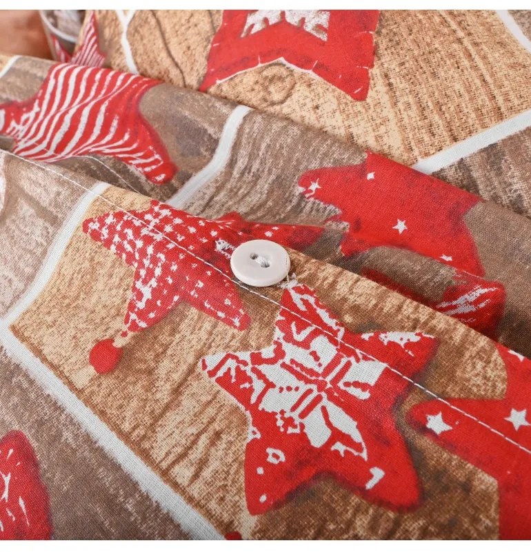 EMI Ginger karácsonyi pamut ágyneműhuzat, A standard egyszemélyes ágy szett tartalma: 1x 140x200 + 1x 70x90