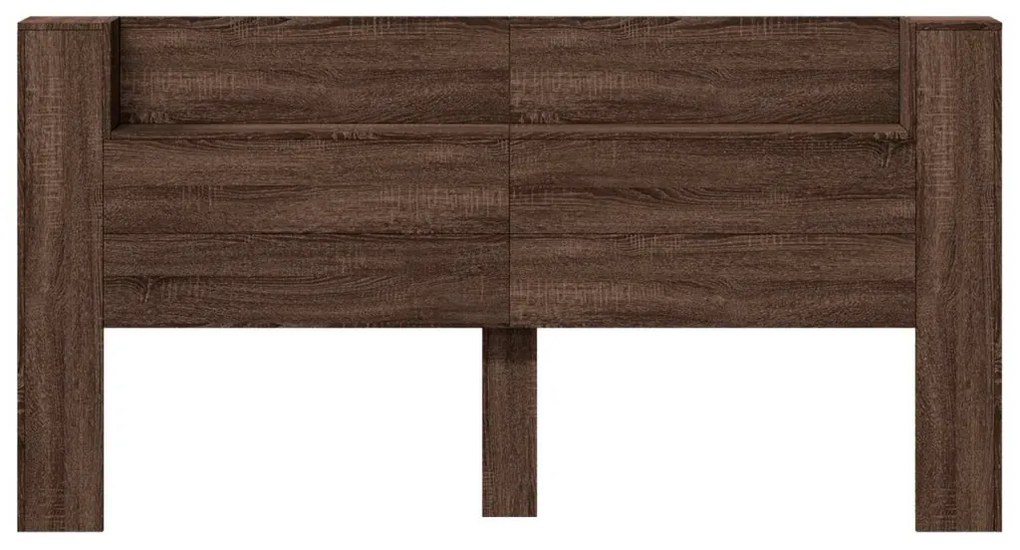 Fejtámla polcokkal Barna Tölgy 200 x 16,5 x 103,5 cm Faanyag