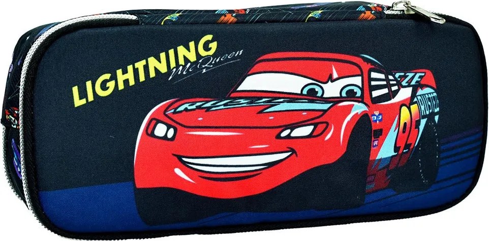 Disney Verdák Lightning 2 rekeszes tolltartó 26 cm