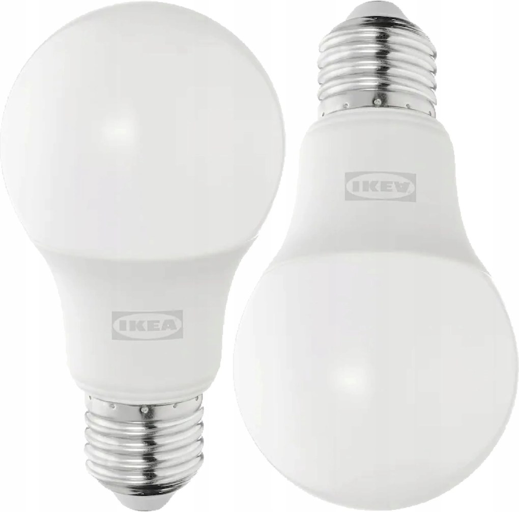 Led izzó E27 470lm 2700K meleg fehér opál gömb Ikea Solhetta 2 db
