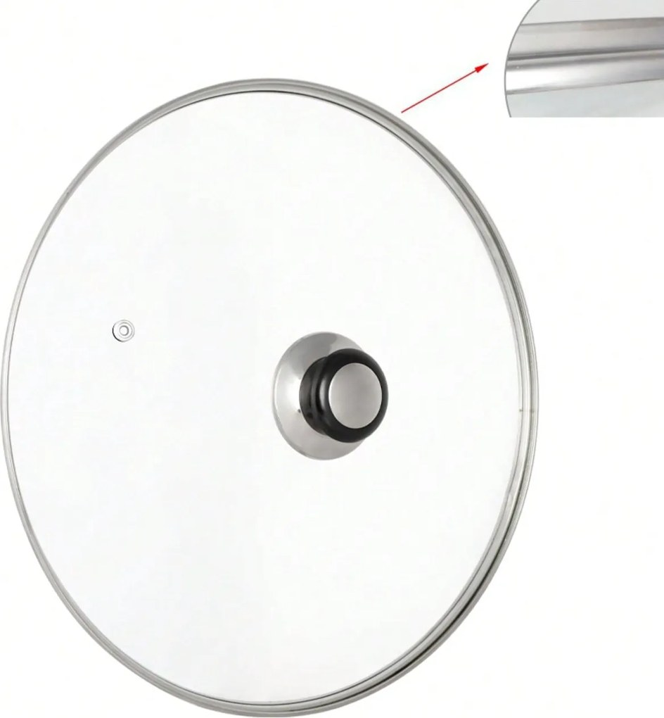 Üvegfedő edényekhez serpenyőhöz univerzális 22CM