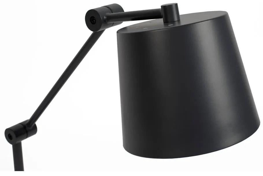 Fekete asztali lámpa fém búrával (magasság 60 cm) Hajo – White Label