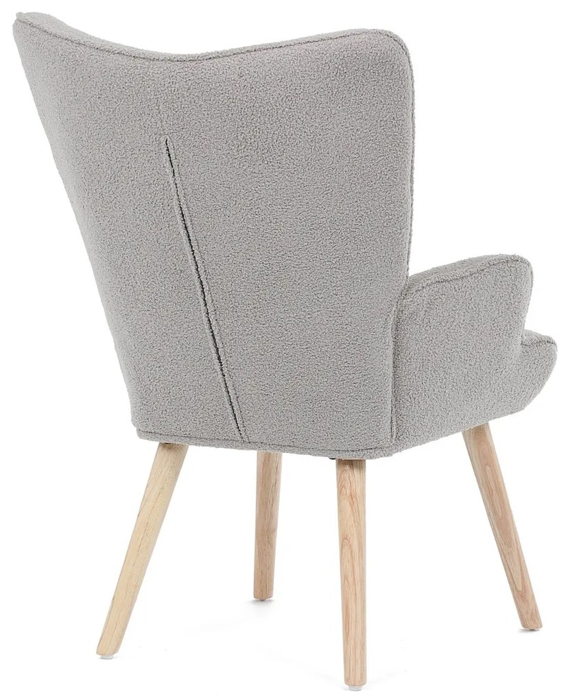 Bouclé GREY2 fotel, szürke