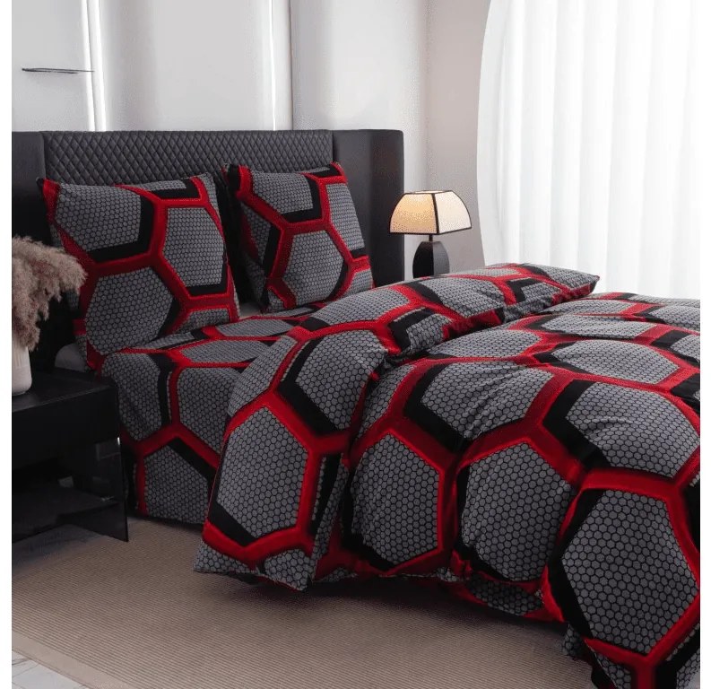 Mikroplüss ágyneműhuzat ZORINO szürke Ágyneműhuzat mérete: 70 x 80 cm | 140 x 200 cm