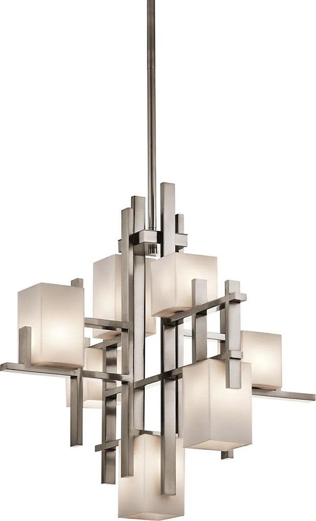 Kichler modern csillár city lights fehér nikkel elskl-city-lights7a
