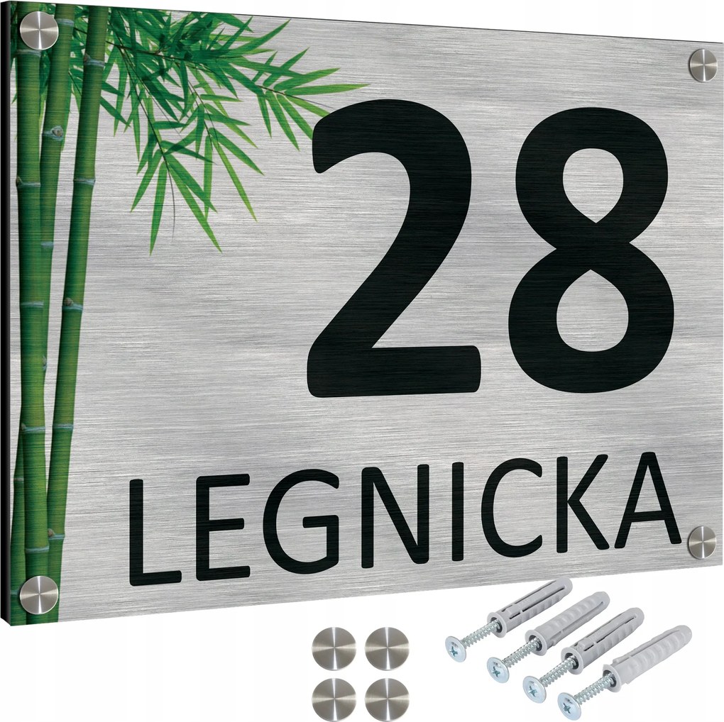 Házszámtábla Címtábla Alumínium Házszám Címke