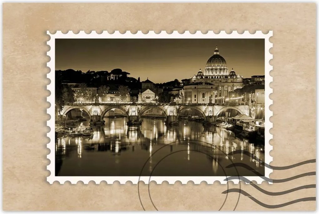 Poszterek 60x40 Róma Vatikán panoráma