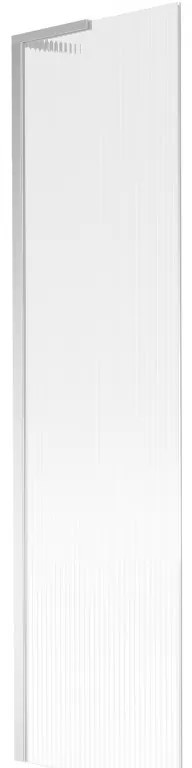 Mexen Next L, 1 szárnyú kádparaván 50 x 150 cm, 6 mm-es üveg bordás mintával, króm profil, 895-050-000-03-09-01